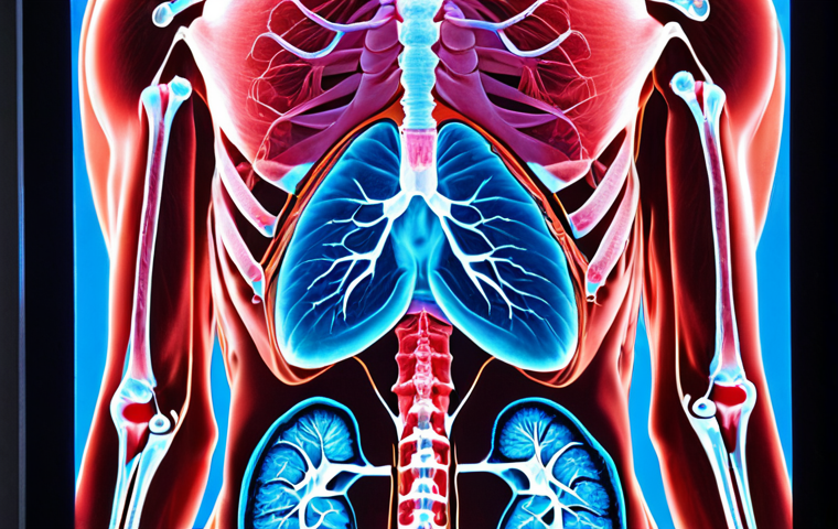 **Prompt 1: Cutting-edge CT scan visualizing intricate internal anatomy.**
    **Description:** A futuristic, sleek CT scanner, subtly glowing with blue light, captures a high-resolution, 3D anatomical image of a human body, possibly focusing on a specific organ like the heart or lungs. The image should highlight microscopic details and subtle anomalies that are exceptionally clear, almost transparently rendered, conveying the idea of unprecedented diagnostic precision and clarity. The overall atmosphere is advanced, clean, and medically precise.