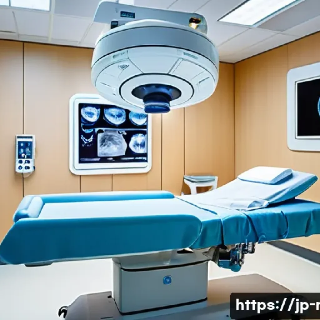 소아 방사선 치료 효과 - A high-tech pediatric radiation therapy room featuring advanced image-guided radiation therapy (IGRT...